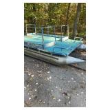 Used Pontoon Boat with trailer for parts