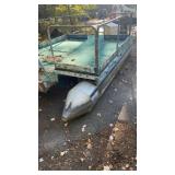 Used Pontoon Boat with trailer for parts
