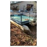 Used Pontoon Boat with trailer for parts
