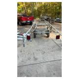 Used Pontoon Boat with trailer for parts