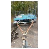Used Pontoon Boat with trailer for parts