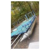 Used Pontoon Boat with trailer for parts