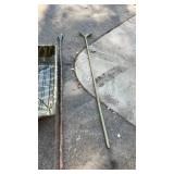 Set of 2 Poly hunting Sleds with pull Ropes and duck hunting push-pulls