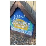 Vintage Lykins Pinehurst Resort Wooden Sign