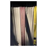 Collection of 10 Vintage Ski Pairs with Bindings Assorted Brands