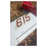 Recovered Piper Aircraft, tail and rear stabilizer and parts