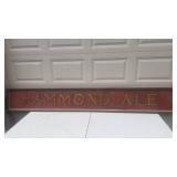 Vintage Wooden Hammond Ale Brewery Sign