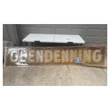 Vintage Glendenning Enterprises Inc Metal Advertising Sign
