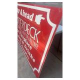 Large Vintage Quarterdeck Resort Metal Sign