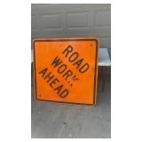 Road Work Ahead Aluminum Traffic Sign
