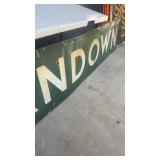 Vintage Metal Sandown Sign with Distressed Finish