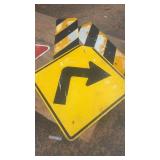 Collection of 6 Used Street and Traffic Signs