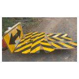Lot of  Industrial Road Safety Sign Panels