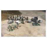 Large Collection of Duck Hunting Decoys Mixed Sizes and Styles
