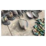 Large Collection of Duck Hunting Decoys Mixed Sizes and Styles