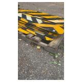 Pallet of Used Reflective Road Chevron Signs