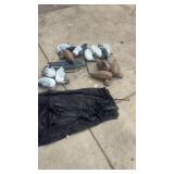 Set of Duck Decoys with Poles and Mesh Carry Bag