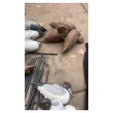 Set of Duck Decoys with Poles and Mesh Carry Bag