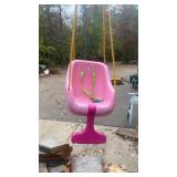 Pink Toddler Swing Seat with Safety Straps