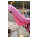 Pink Toddler Swing Seat with Safety Straps