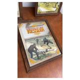 Set of 3 Smooth as Silk Kessler Advertising Mirror Prints in Wood Frames