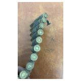 Linked Belt of Spent Brass Rifle Casings