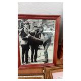 Collection of 8 Framed Beatles and Paul McCartney Memorabilia Photos