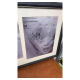 Mick Jagger Rolling Stones Framed Photos and Signed Goats Head Soup Print