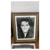 Collection of Framed Elvis Presley Photos and Memorabilia