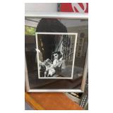 Collection of 8 Framed Elvis Presley Black and White Photographs