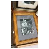 Collection of 8 Framed Elvis Presley Black and White Photographs