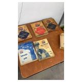 Set of 5 Vintage Standard Oil Lubrication Service Guides 1940s-1950s