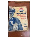 Set of 5 Vintage Standard Oil Lubrication Service Guides 1940s-1950s