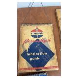 Set of 5 Vintage Standard Oil Lubrication Service Guides 1940s-1950s