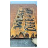 Rustic Wood Sign with 