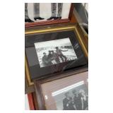 Collection of 4 Framed Beatles Black and White Prints