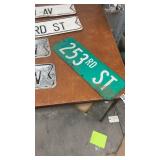 Collection of 5 Vintage Metal Street Signs