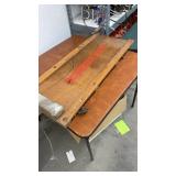 Vintage Wooden Pioneer Wheeled Dolly Platform