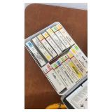 Collection of 4 Vintage Metal First Aid Kit Boxes Assorted Brands