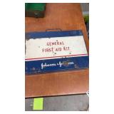 Collection of 4 Vintage Metal First Aid Kit Boxes Assorted Brands