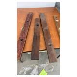 Set of 4 Vintage Wooden Carpenter Levels