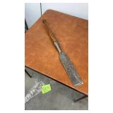 Vintage Large Woodworking Chisel with Wooden Handle