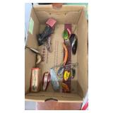 Large Assortment of Vintage and Modern Fishing Lures with Tackle Boxes