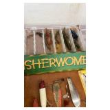 Large Assortment of Vintage and Modern Fishing Lures with Tackle Boxes