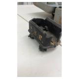 Vintage Collectibles Lot with Cribbage Board, Fly Fishing Flies, PRR Train Car, and Tobacco Tins