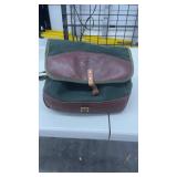 Boyt Harness Company Green Canvas and Leather Shoulder Bag