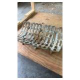 Vintage Cast Iron Tractor Seat with Rustic Patina