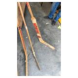 Group of 17 Vintage Wooden and Composite Hockey Sticks