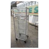 Commercial Aluminum Bakery Sheet Pan Rack on Casters