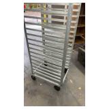 Commercial Aluminum Bakery Sheet Pan Rack on Casters